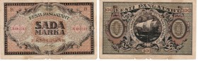 Estonia 100 marka 1922 B
F-