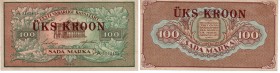 Estonia 100 marka 1923 - 1 kroon
XF