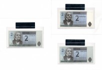 Estonia 2 krooni 1992-2007 (3)
In bank package. UNC