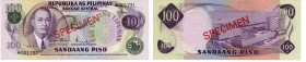 Philippines 100 piso 1978 - SPECIMEN
Pick# CS1. Collectors series.