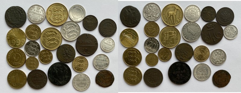 Estonia, Russia lot of coins (24)
VG-UNC