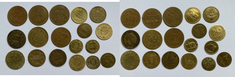 Spiel Marke collection of tokens 18 pc
19-20 century.