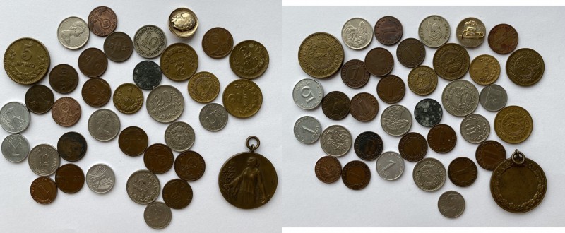 Lot of coins, medal, badge (36)
Germany, Singapore, New Zealand, Malaya, Mongol...