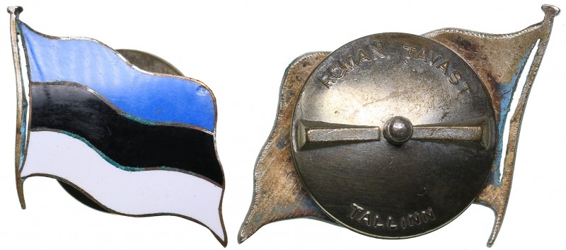 Estonia a badge with a flag
7.71 g. 24x25mm. Roman Tavast. Tallinn. Before 1940...