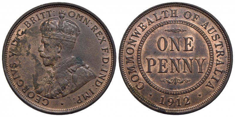 AUSTRALIA - Giorgio V (1910-1936) - Penny - 1912 - CU Kr. 23 Modesta ossidazione...