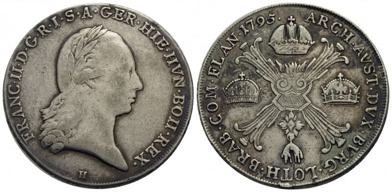 AUSTRIA - Francesco II (1792-1806) - Tallero - 1795 H - AG Kr. 62.1 Appiccagnolo...