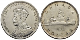 CANADA - Giorgio V (1910-1936) - Dollaro - 1935 - AG Kr. 30 - SPL-FDC