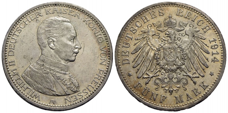 GERMANIA - PRUSSIA - Guglielmo II (1888-1918) - 5 Marchi - 1914 A - AG Kr. 536 -...