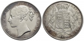 GRAN BRETAGNA - Vittoria (1837-1901) - Corona - 1845 - AG R Kr. 741 - BB-SPL