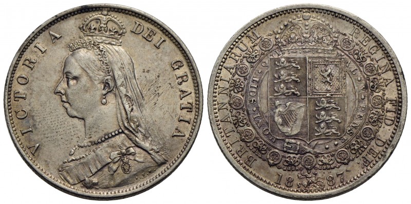 GRAN BRETAGNA - Vittoria (1837-1901) - Mezza corona - 1887 - AG Kr. 764 - SPL