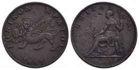 ISOLE DELLO JONIO - Amministrazione Britannica (1809-1863) - 2 Lepta - 1819 - CU NC Kr. 31 - BB-SPL
