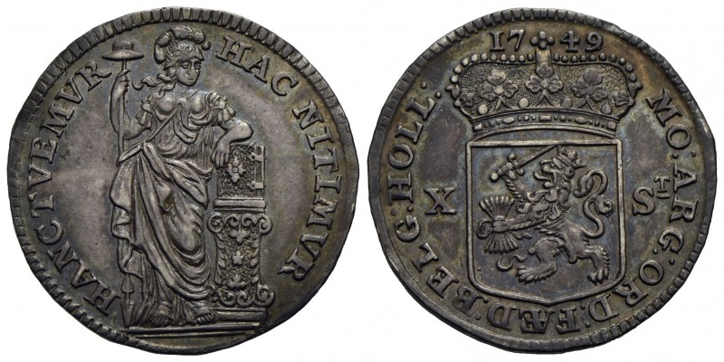 OLANDA - Province Unite - Olanda (1581-1795) - 10 Stuivers - 1749 - AG Kr. 95 Pa...