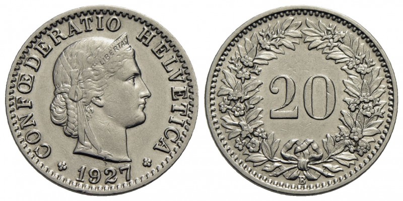SVIZZERA - Confederazione - 20 Rappen - 1927 - NI NC Kr. 29 - SPL