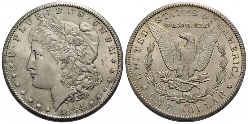 U.S.A. - Dollaro - 1884 CC - Morgan - AG R Kr. 110 - FDC