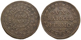 FERMO - Baiocco - (CU g. 9,73) R Pag. 53; Munt. 51 - BB-SPL