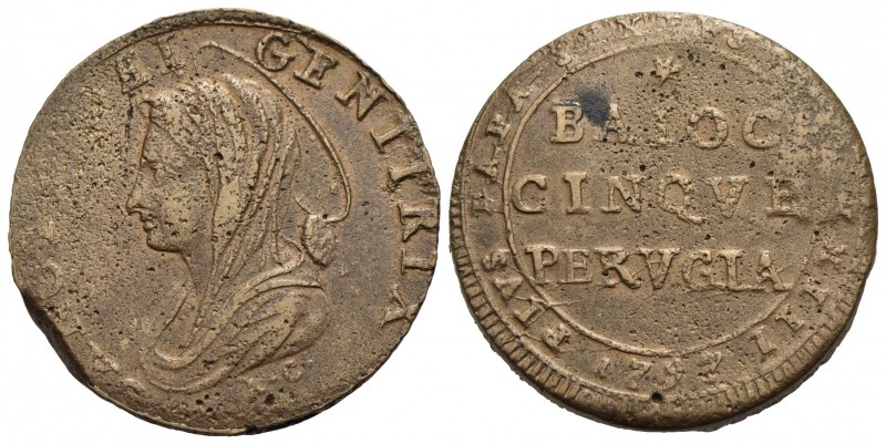 PERUGIA - Madonnina - 1797 A. XXIII - (CU g. 13,02) RR Munt. 388 var. I Sigle AC...