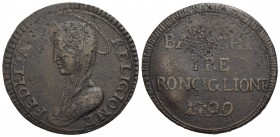 RONCIGLIONE - Madonnina - 1799 - (CU g. 15,62) RR CNI 5; Munt. 3 - BB+