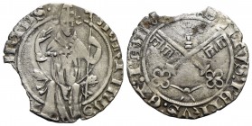 AVIGNONE - Martino V (1417-1431) - Carlino - Il Papa in trono - R/ Chiavi decussate - (AG g. 1,82) RR Ser. 85; Munt. 32 al R simbolo in alto nel campo...