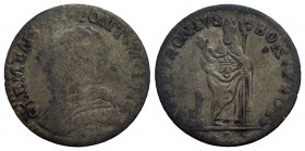 BOLOGNA - Clemente XI (1700-1721) - Muraiola da 2 bolognini - 1714 - Busto con camauro a s. - R/ San Petronio con pastorale - MI RR CNI 113; Munt. 201...