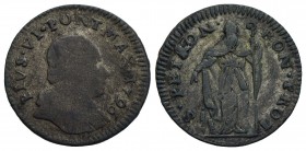 BOLOGNA - Pio VI (1775-1799) - Muraiola da 2 bolognini - 1796 - MI R CNI 330; Munt. 247m - qBB