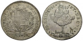 BOLOGNA - Governo Popolare (1796-1797) - Mezzo scudo - 1797 - AG R Pag. 40/40f; Mont. 60/66 Fondi lucenti - qFDC