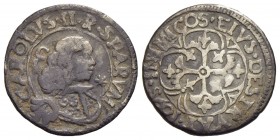 CAGLIARI - Carlo II (1665-1700) - Reale - 1695 - AG R CNI 65; MIR 88/6 - qBB