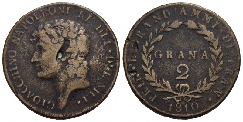 NAPOLI - Gioacchino Murat (primo periodo, 1808-1811) - 2 Grana - 1810 - CU NC P....