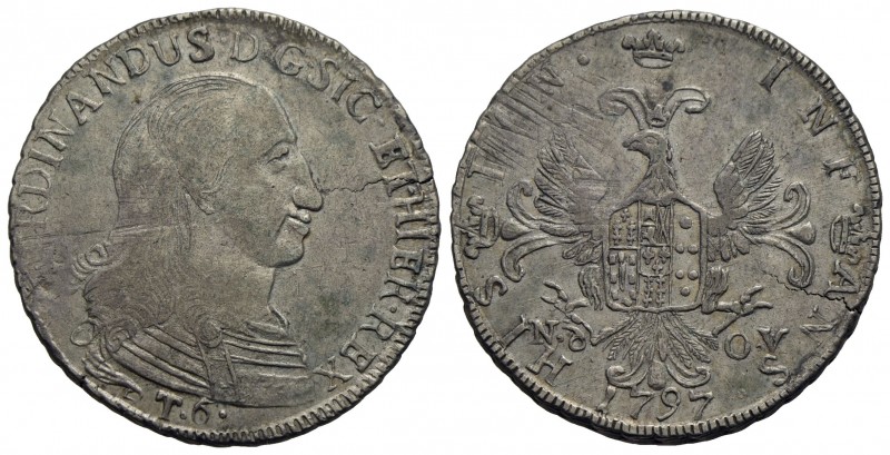 PALERMO - Ferdinando III di Borbone (1759-1816) - 6 Tarì - 1797 - AG Spahr 44; M...