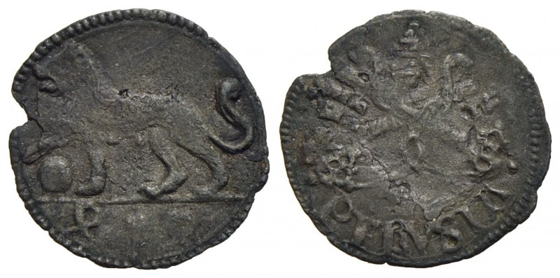 PERUGIA - Leone X (1513-1521) - Quattrino - Leone a s. - R/ Chiavi decussate sor...