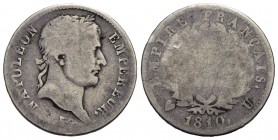 TORINO - Napoleone I, Imperatore (1804-1814) - Franco - 1810 - AG RRRR Pag. 50; Mont. 55 Testa laureata - Pochi esemplari conosciuti - MB/B