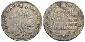 VENEZIA - Alvise IV Mocenigo (1763-1778) - Osella - 1763 A. I - La Vergine con il Bambino sulle nuvole - R/ Scritta su sei righe in corona di allora -...