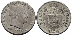 VENEZIA - Napoleone I, Re d'Italia (1805-1814) - 2 Lire - 1811 - AG R Pag. 19; Mont. 26 Puntali aguzzi - SPL-FDC