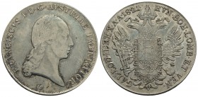 VENEZIA - Francesco I d'Asburgo-Lorena (1815-1835) - Tallero di convenzione - 1821 - AG R Pag. 50; Mont. 103 - BB
