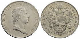 VENEZIA - Francesco I d'Asburgo-Lorena (1815-1835) - Mezzo scudo - 1822 - AG RR Pag. 65; Mont. 118 - qFDC
