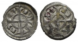 VERONA - Federico II di Svevia (1218-1250) - Denaro scodellato - Croce - R/ Croce - (AG g. 0,35) NC Biaggi 2970 - BB-SPL
