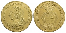 Carlo Emanuele III (1730-1773) - Doppietta sarda - 1769 - AU R Mont. 246 - BB+