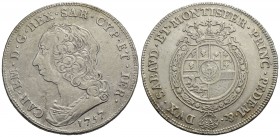 Carlo Emanuele III (1730-1773) - Scudo - 1757 - AG R Mont. 166 - BB+
