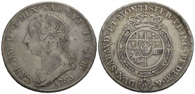 Carlo Emanuele III (1730-1773) - Scudo - 1765 - AG R Mont. 171 - qBB