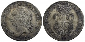 Carlo Emanuele III (1730-1773) - Mezzo scudo sardo - 1771 - AG R Mont. 255 - BB+