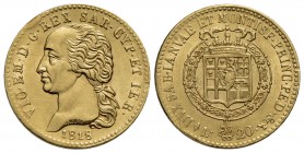 Vittorio Emanuele I (1802-1821) - 20 Lire - 1818 - AU R Pag. 6; Mont. 19 - SPL+
