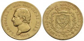 Carlo Felice (1821-1831) - 40 Lire - 1822 T - AU RR Pag. 39; Mont. 21 - qBB