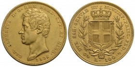 Carlo Alberto (1831-1849) - 100 Lire - 1836 G - AU Pag. 142; Mont. 10 - qSPL