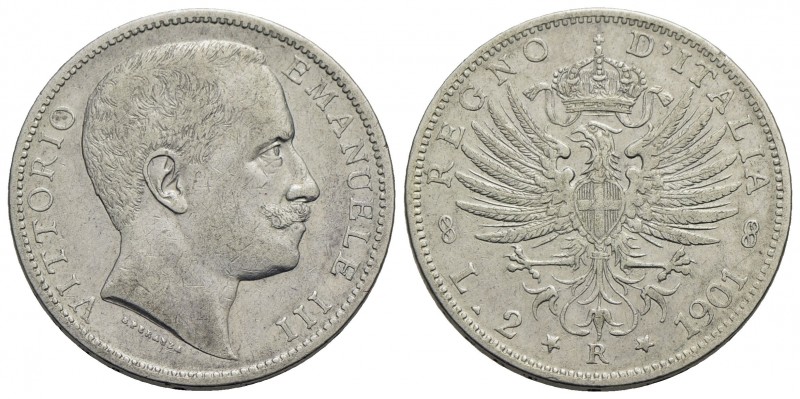 Vittorio Emanuele III (1900-1943) - 2 Lire - 1901 Aquila - AG RR Pag. 725; Mont....