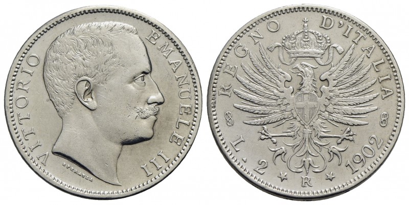 Vittorio Emanuele III (1900-1943) - 2 Lire - 1902 Aquila - AG R Pag. 726; Mont. ...