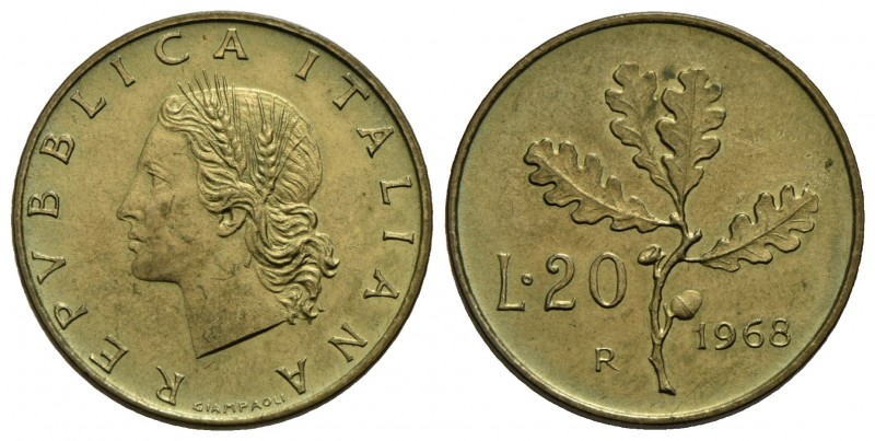 Repubblica Italiana (emissioni in lire) (1946-2001) - 20 Lire - 1968 - Ramo di q...