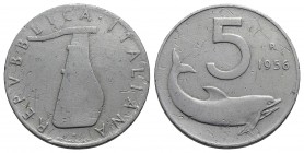 Repubblica Italiana (emissioni in lire) (1946-2001) - 5 Lire - 1956 - IT RR Mont. 8 - MB