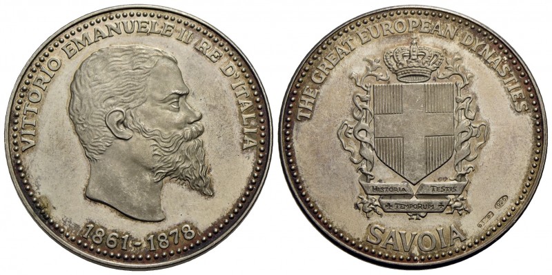 SAVOIA - Vittorio Emanuele II Re d'Italia (1861-1878) - Medaglia Ø: 35 mm. - (AG...