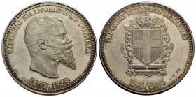 SAVOIA - Vittorio Emanuele II Re d'Italia (1861-1878) - Medaglia Ø: 35 mm. - (AG g. 20) Postuma - FDC