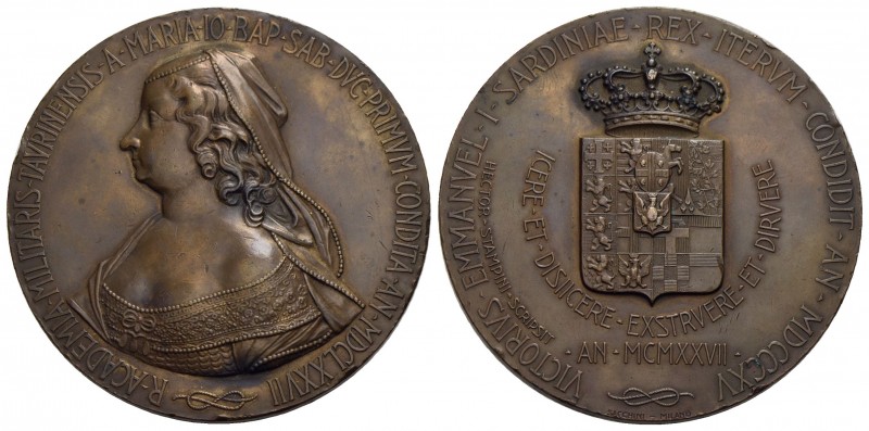 SAVOIA - Vittorio Emanuele III (1900-1943) - Medaglia - 1927 - Accademia militar...