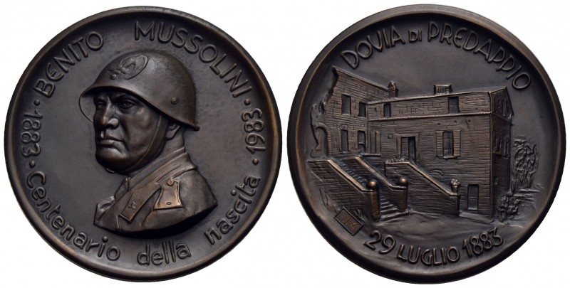 PERSONAGGI - Benito Mussolini (politico) (1883-1945) - Medaglia - 1983 - 100° de...